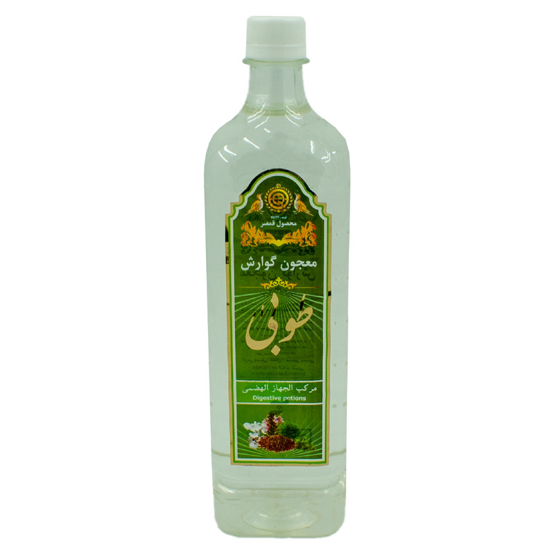 عرق گیاهی گوارش 1 لیتری گلاب طوبی - بسته 9 عددی