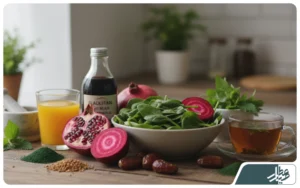 عرقیات گیاهی برای کم خونی