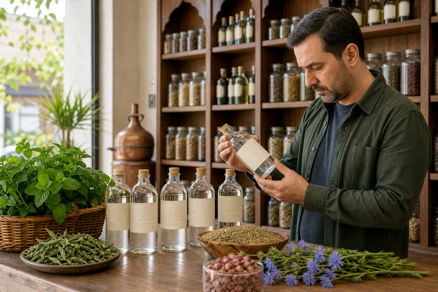 بررسی برچسب و بسته‌بندی برای تشخیص عرقیات گیاهی اصل