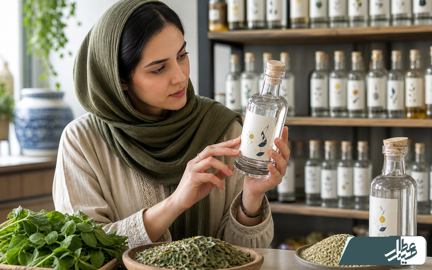 بررسی برچسب و مشخصات بطری عرق گیاهی پیش از خرید