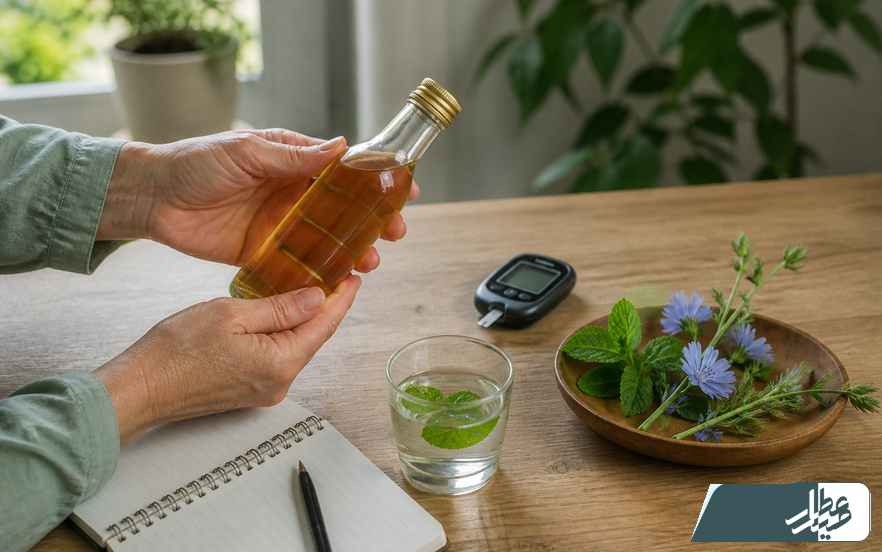 بررسی بطری عرق گیاهی پیش از مصرف برای افراد دیابتی