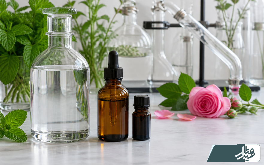 مقایسه عرق گیاهی عصاره و اسانس در ظروف آزمایشگاهی